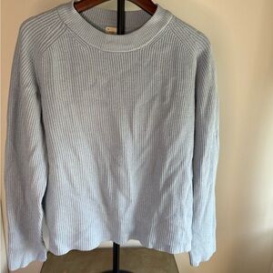 A New Day Light Blue Ribbed Sweater